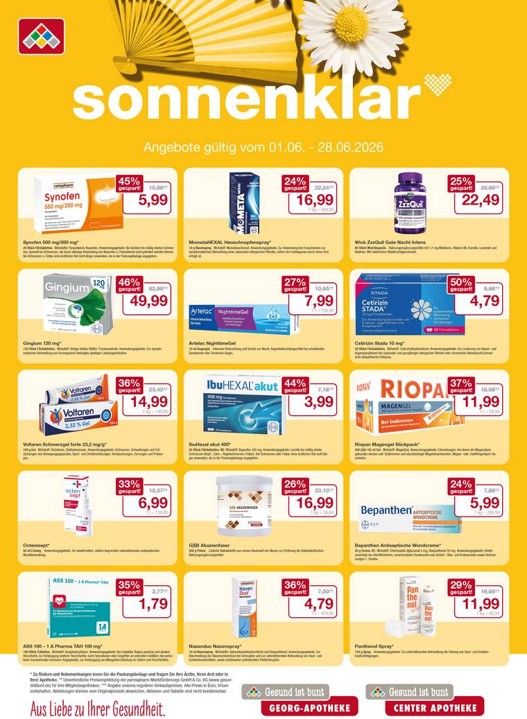 Flyer mit Juni-Angeboten